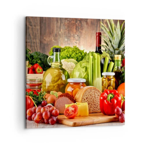 Quadro su tela - Stampe su Tela - Affumicati, arrostiti, marinati - 60x60 cm