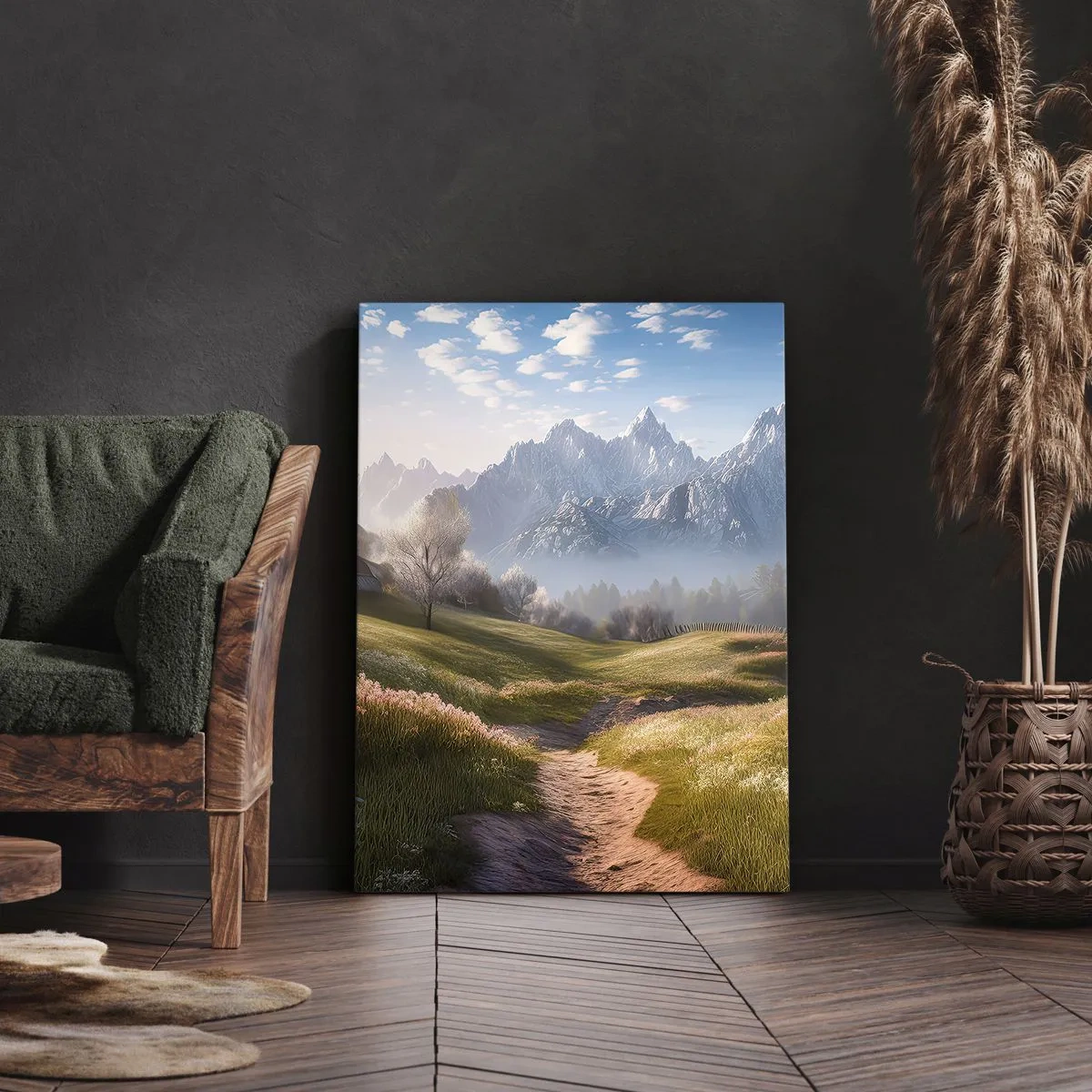 Quadro su tela - Stampe su Tela - Valle idilliaca - 65x120 cm