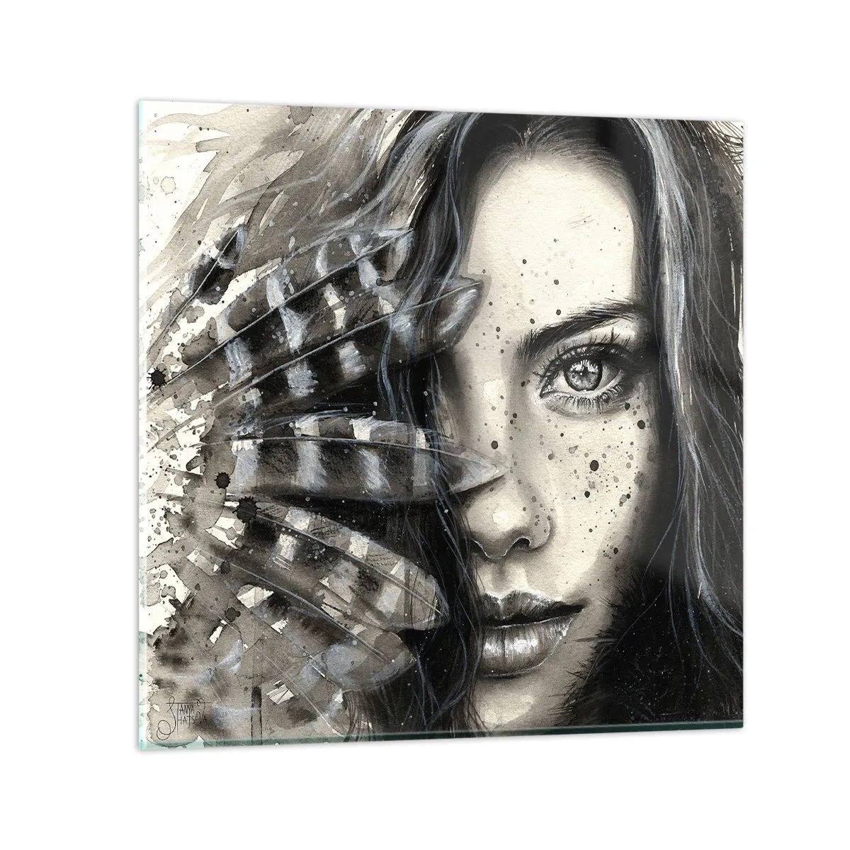 Quadro su vetro - Bellezza selvaggia - 60x60 cm