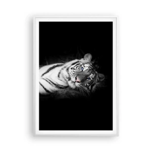 Poster in cornice bianca - Selvaggità e pace - 70x100 cm