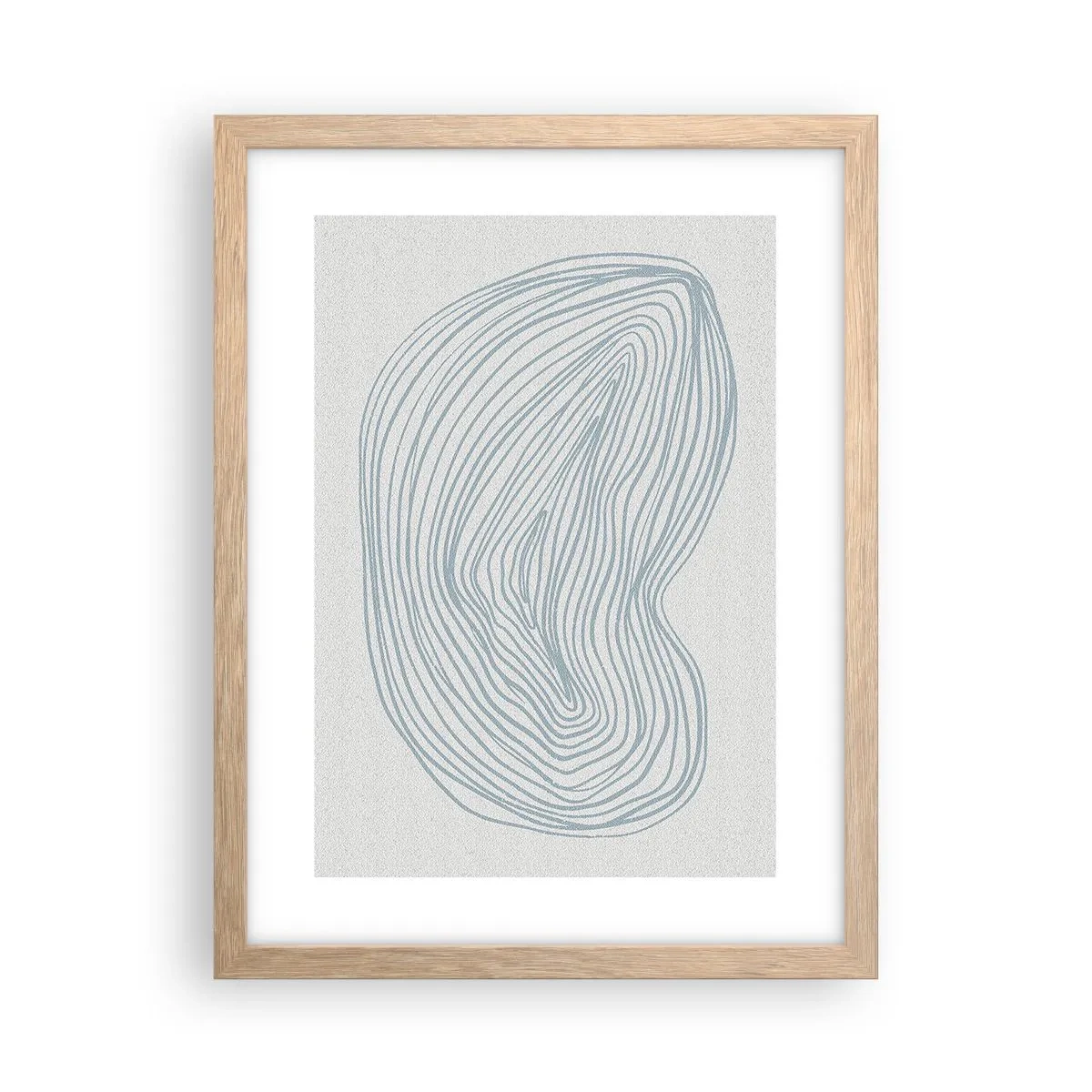 Poster in cornice rovere chiaro - Il sorriso di una goccia - 30x40 cm