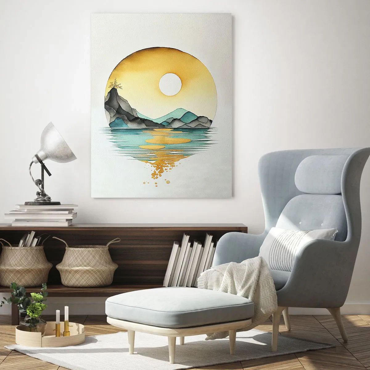 Quadro su vetro - Nel cerchio della bellezza - 80x120 cm