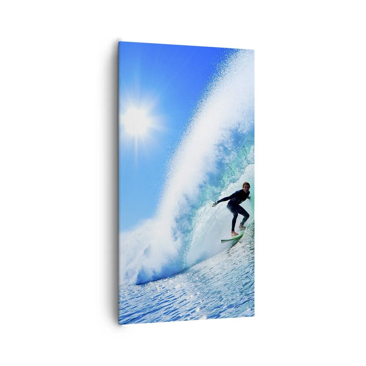 Quadro su tela - Stampe su Tela - Attraverso il grande blu - 65x120 cm