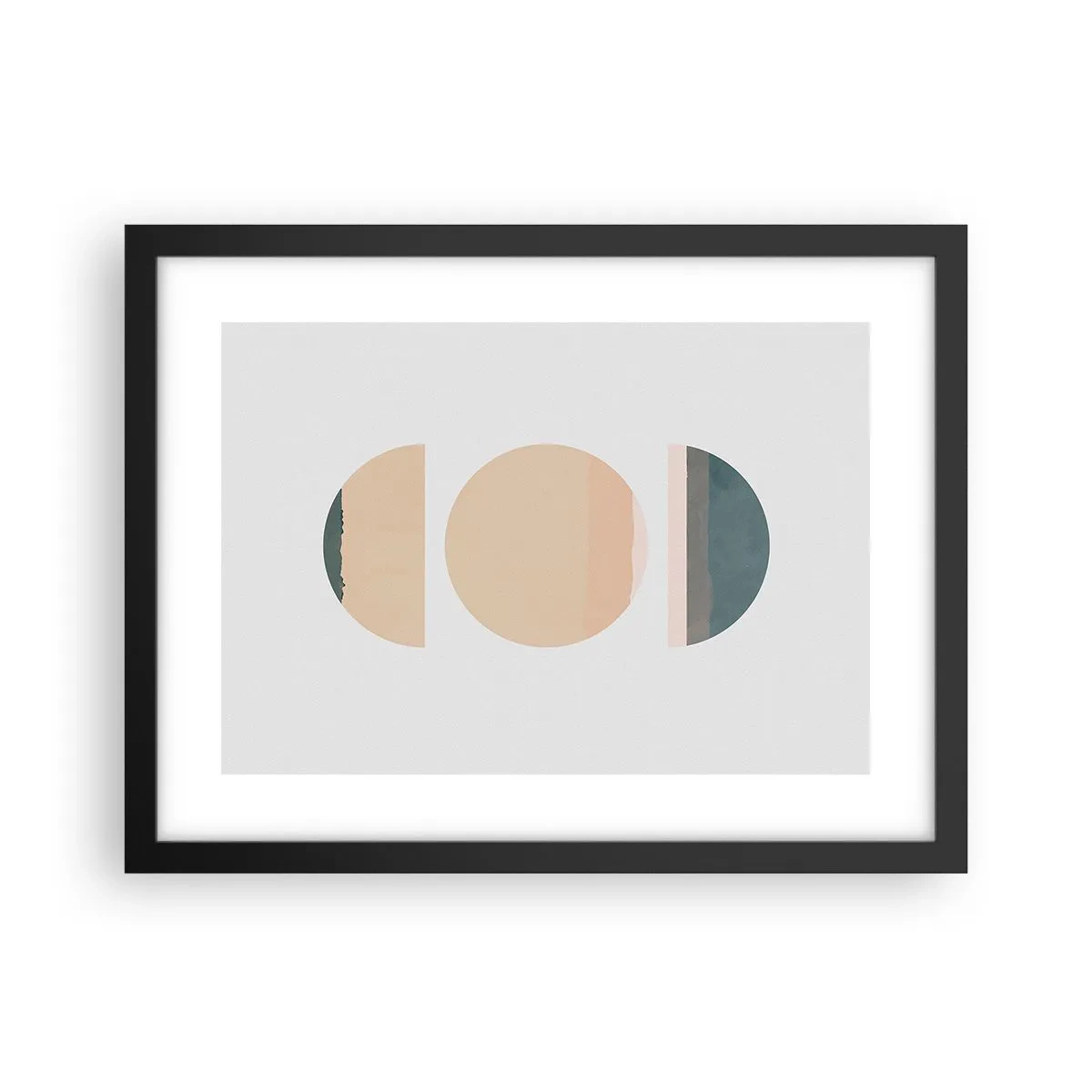 Poster in cornice nera - Un cerchio dopo l'altro - 40x30 cm