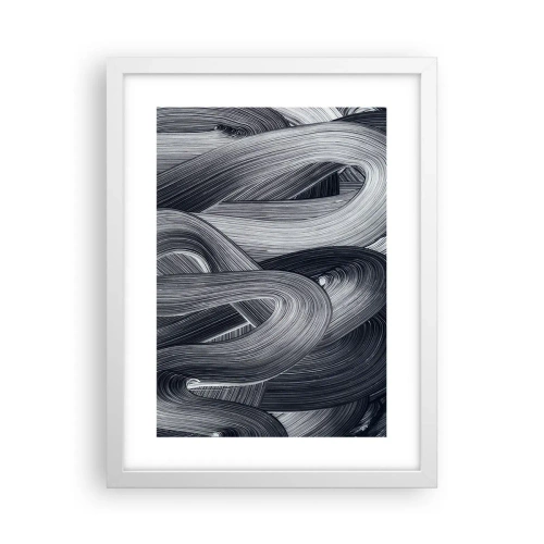 Poster in cornice bianca - La fluidità della realtà - 30x40 cm