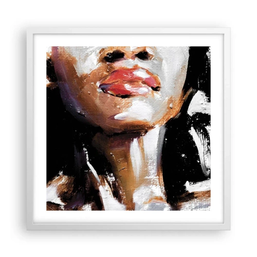 Poster in cornice bianca - Orgoglio senza pregiudizio - 50x50 cm