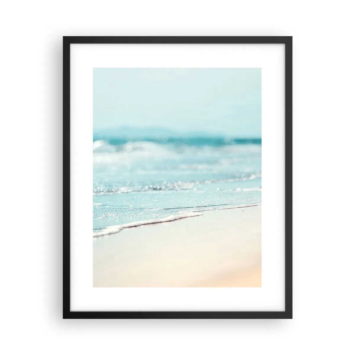 Poster in cornice nera - Calore e rumore - 40x50 cm