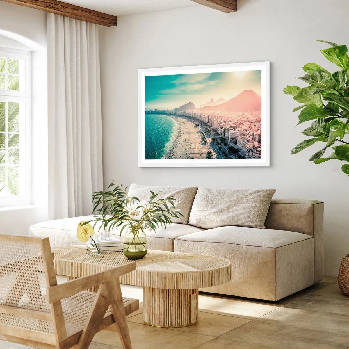 Poster in cornice bianca - Vacanze senza fine a Rio - 40x30 cm