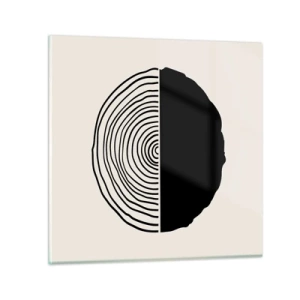 Quadro su vetro - A metà - 50x50 cm