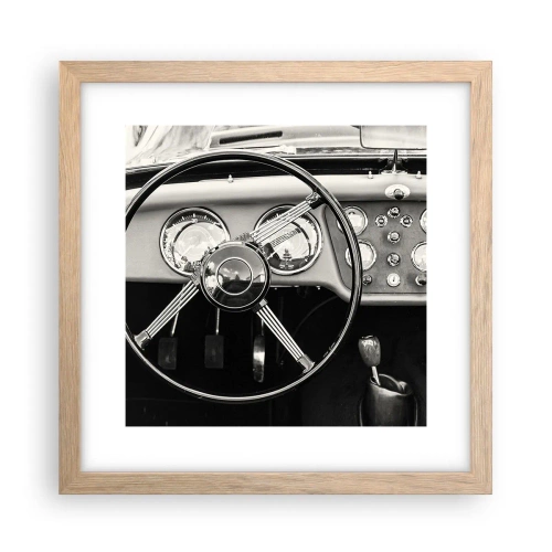Poster in cornice rovere chiaro - Il sogno del collezionista - 30x30 cm