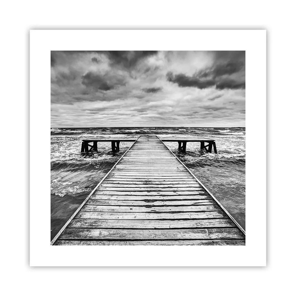 Poster - Aspetto che il vento le scacci via... - 40x40 cm