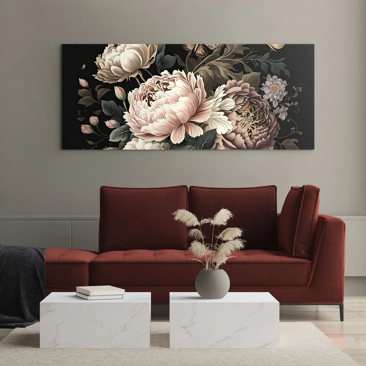 Quadro su vetro - In stile barocco - 100x40 cm