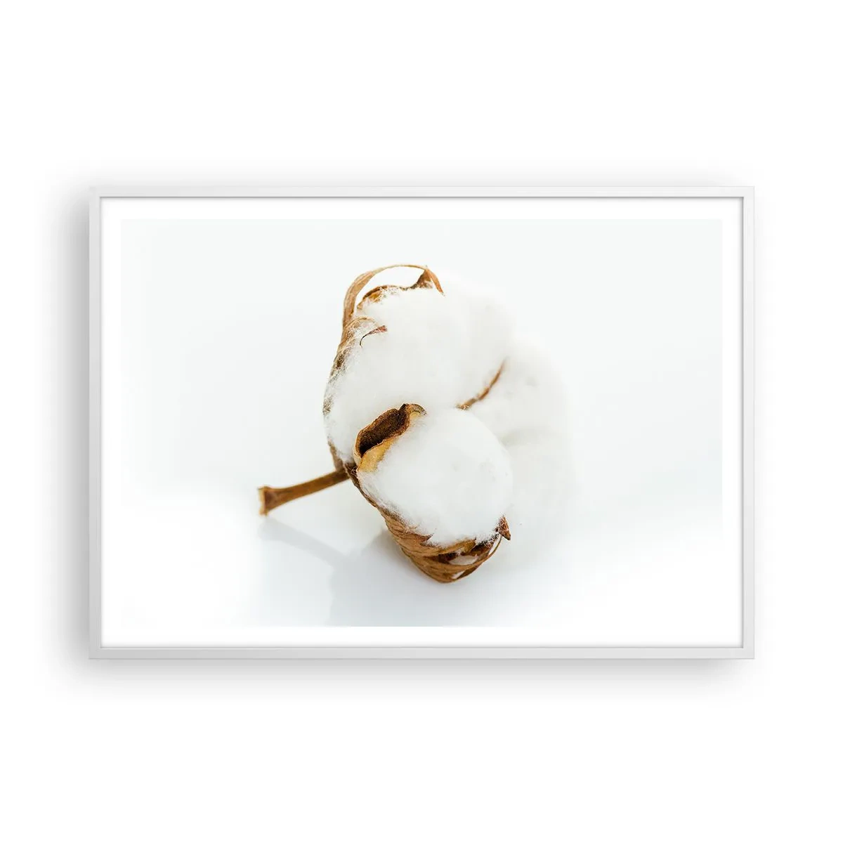 Poster in cornice bianca - Naturalmente morbido - 100x70 cm