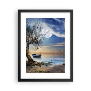 Poster in cornice nera - È la fine o l'inizio? - 30x40 cm