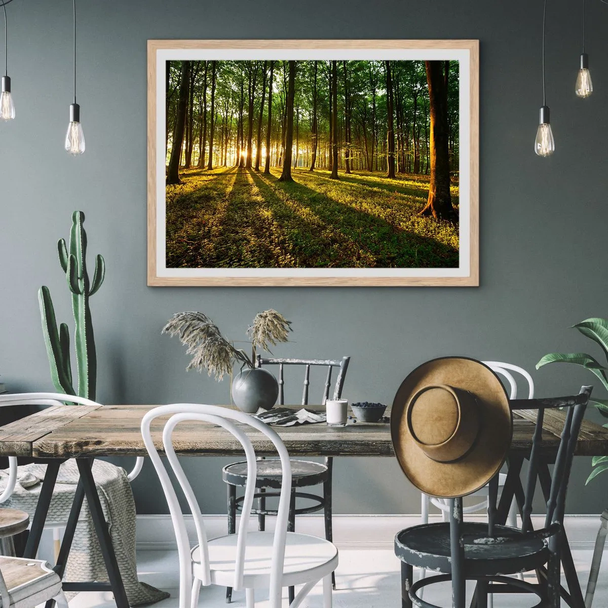 Poster in cornice rovere chiaro - La foto di ogni primavera - 40x30 cm