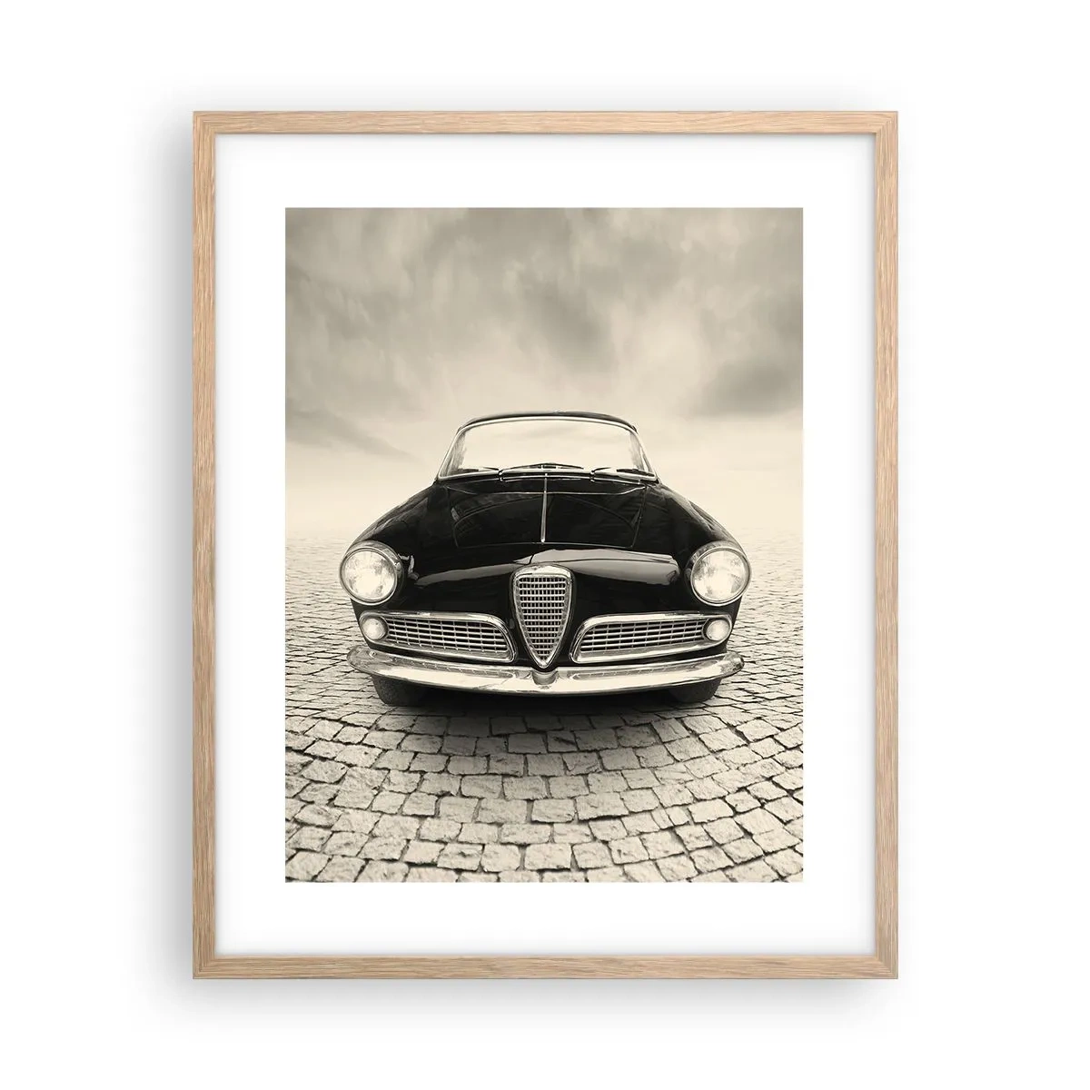 Poster in cornice rovere chiaro - Come non amarmi? - 40x50 cm