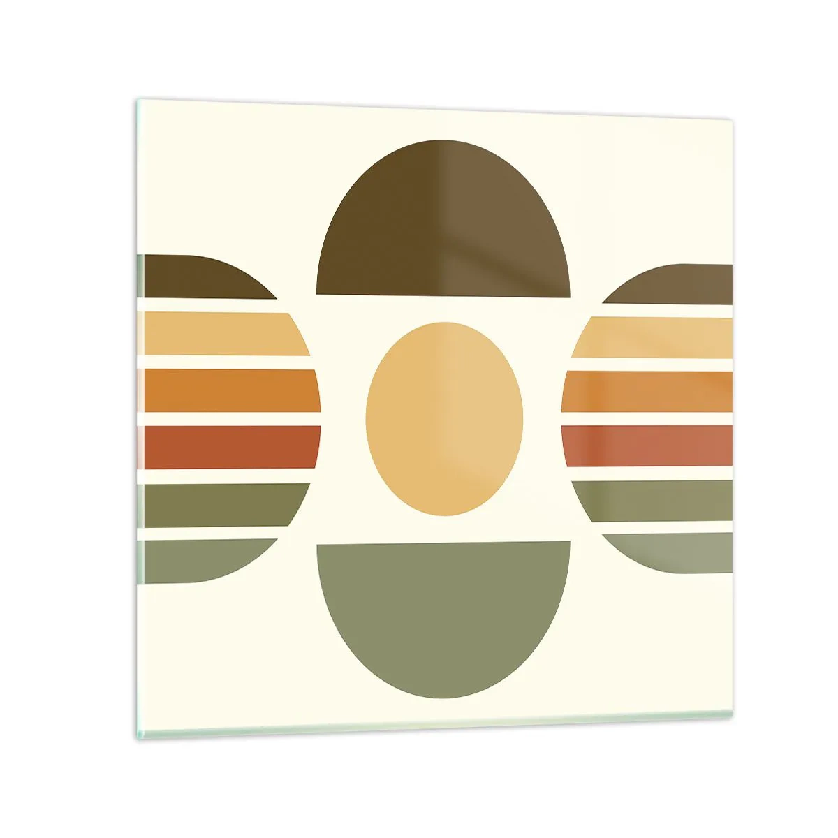 Quadro su vetro - Nei colori della terra - 50x50 cm