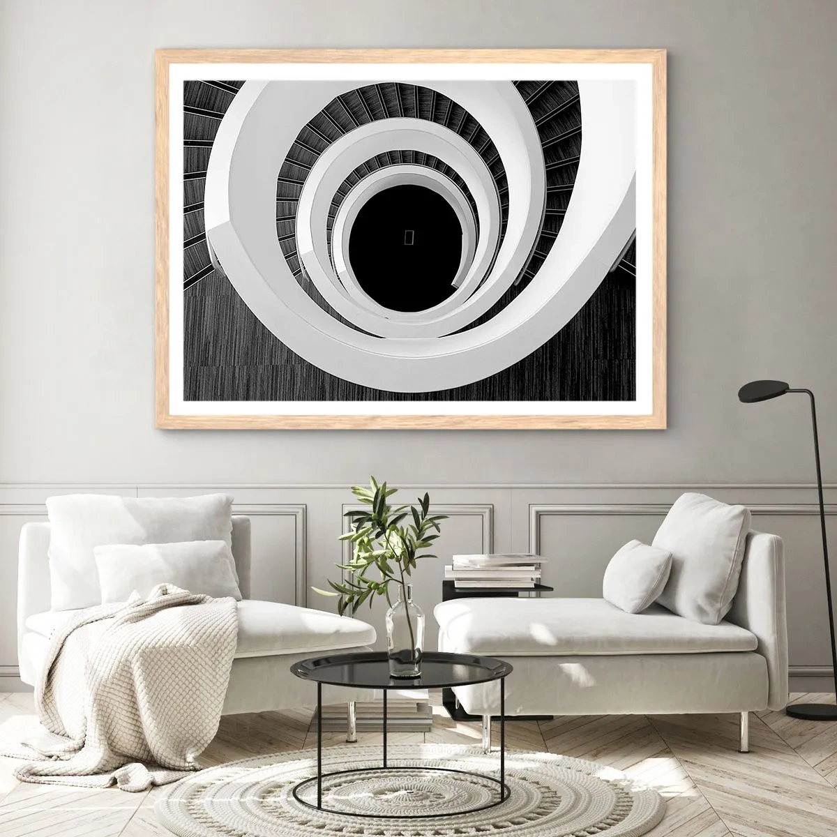Poster in cornice rovere chiaro - Verso l'essenza delle cose - 50x40 cm