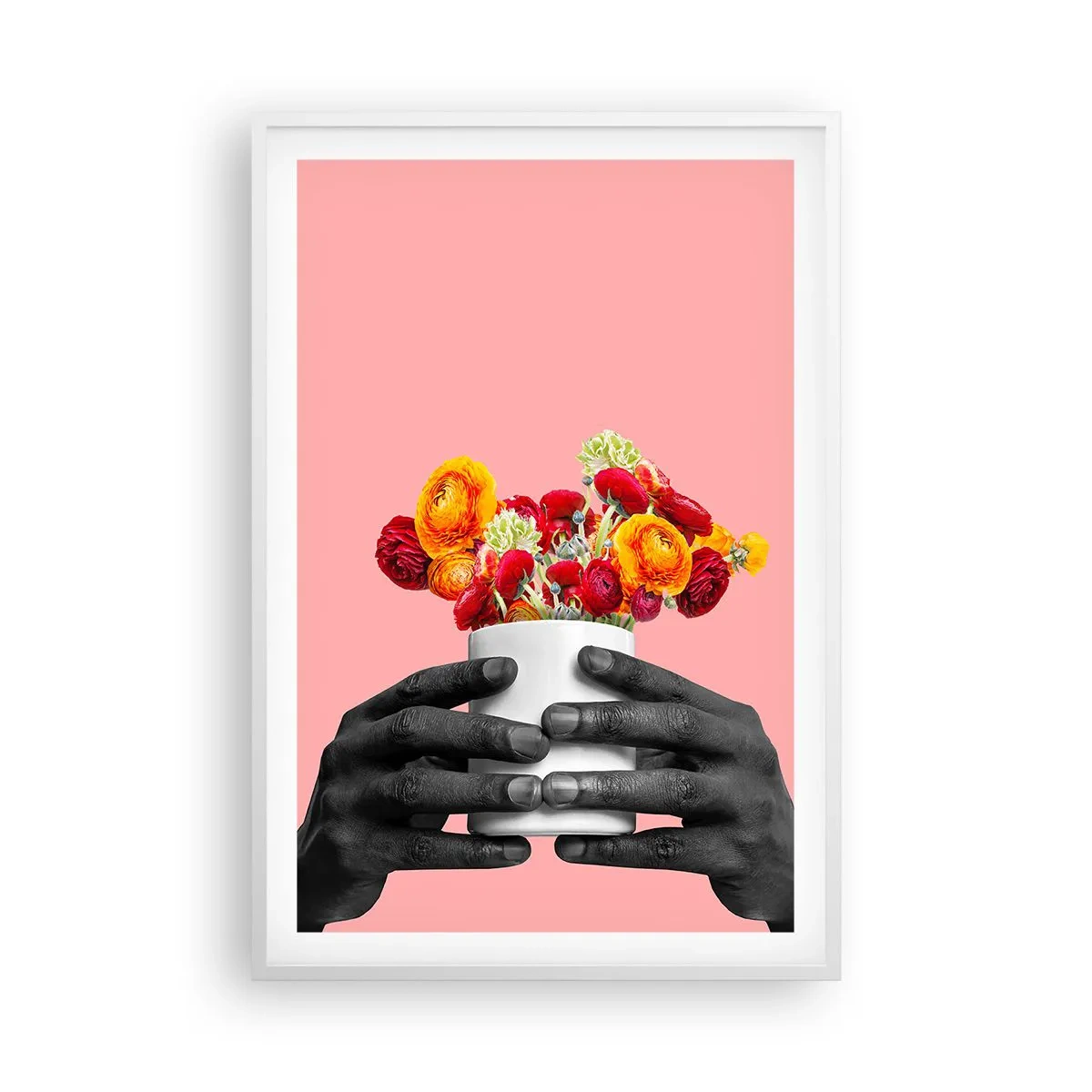 Poster in cornice bianca - Apoteosi di vita - 61x91 cm