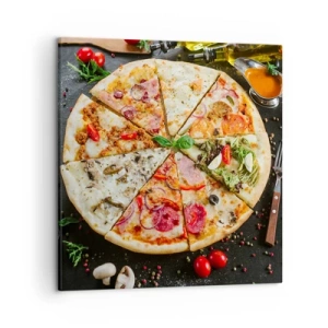 Quadro su tela - Stampe su Tela - Ventaglio di gusti - 50x50 cm