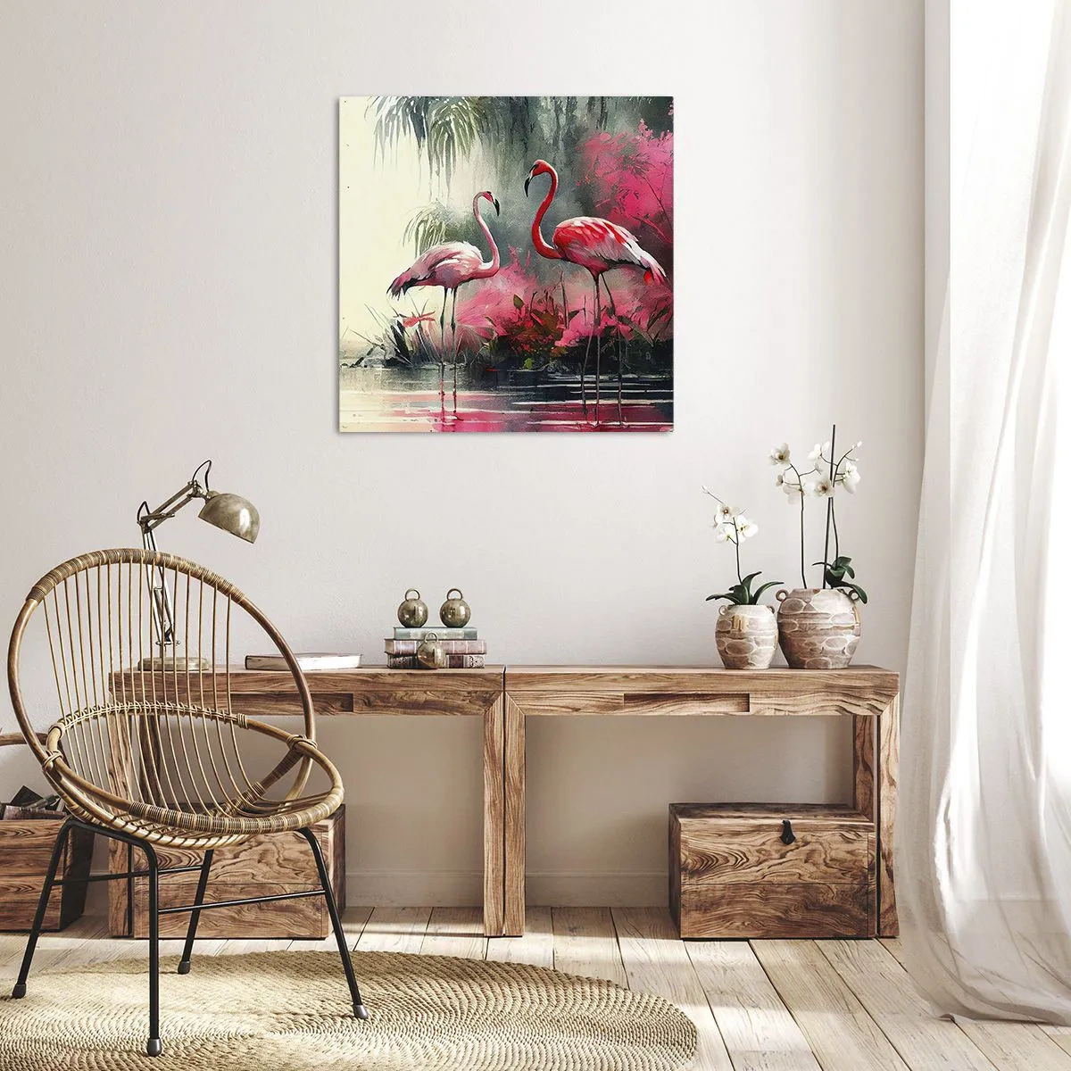 Quadro su tela - Stampe su Tela - Lezione di naturale eleganza  - 40x40 cm