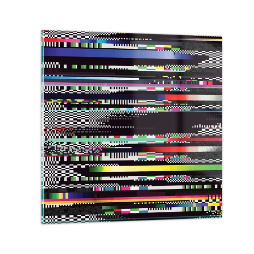 Quadro su vetro - Immagine di prova della realtà - 70x70 cm