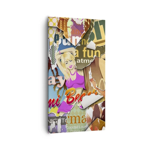 Quadro su tela - Stampe su Tela - Retrospettiva di vacanza - 55x100 cm