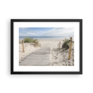 Poster in cornice nera - Fino all'orizzonte - 40x30 cm