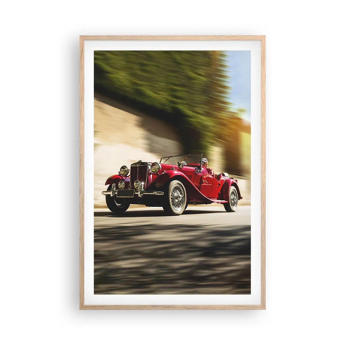 Poster in cornice rovere chiaro - Più bella della Nike di Samotracia - 61x91 cm