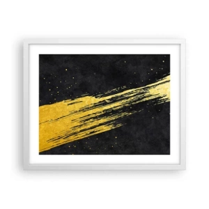 Poster in cornice bianca - Salto nell'iperspazio - 50x40 cm
