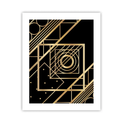 Poster - Geometria dorata - 40x50 cm