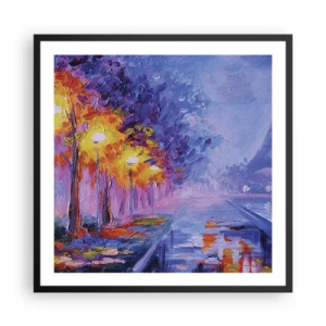 Poster in cornice nera - Passeggiata da sogno - 60x60 cm
