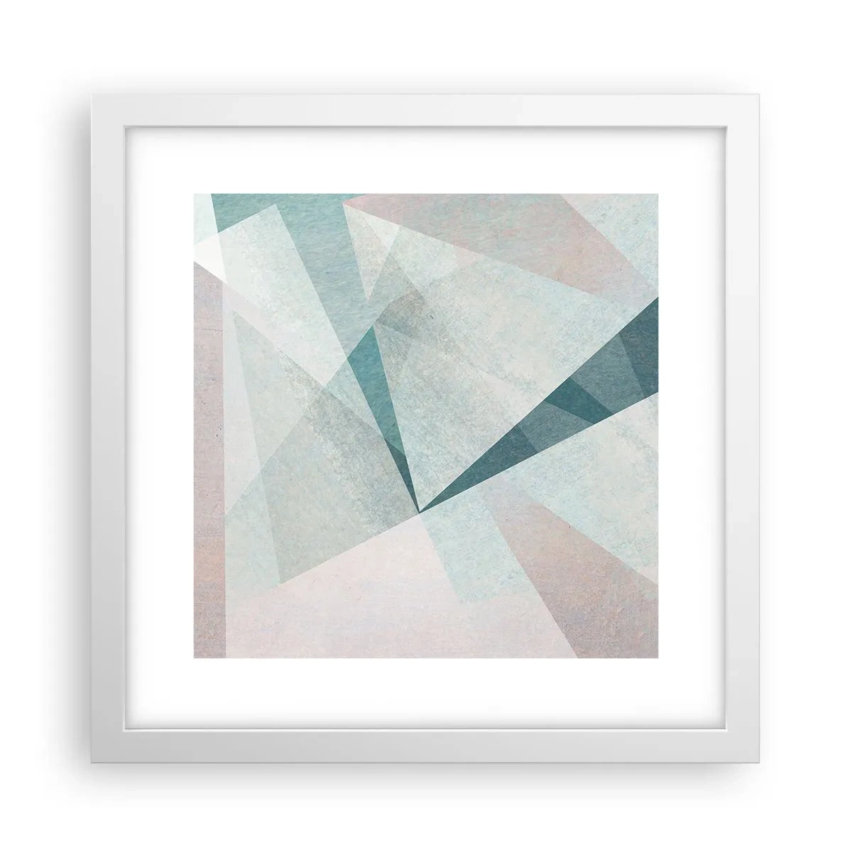 Poster in cornice bianca - Con calma ma dinamicamente - 30x30 cm