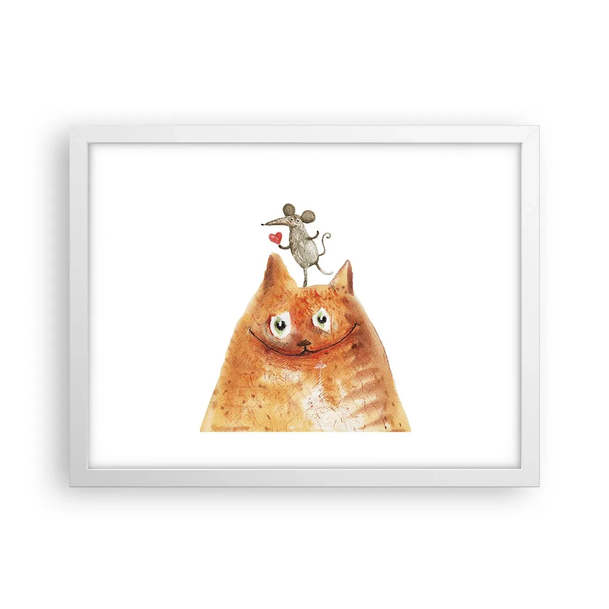 Poster in cornice bianca - I paradossi dell'amore - 40x30 cm