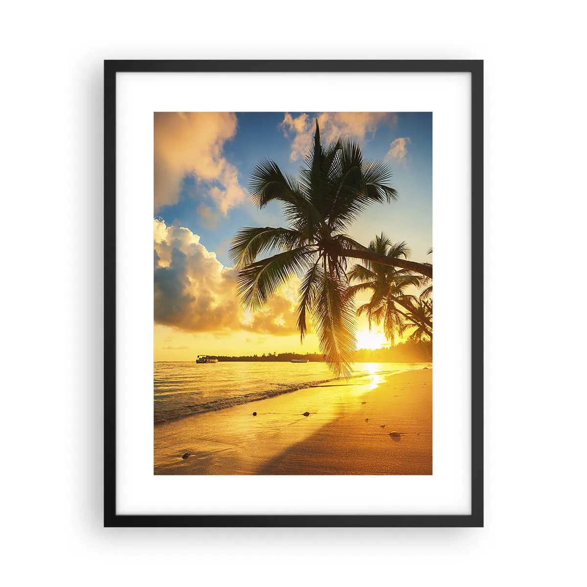 Poster in cornice nera - Sogno dei Caraibi - 40x50 cm