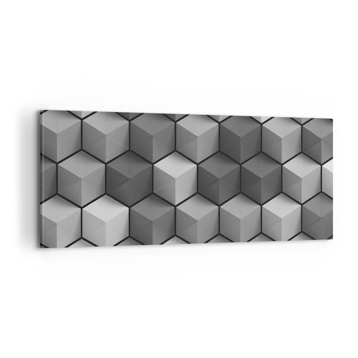 Quadro su tela - Stampe su Tela - Puzzle cubista - 100x40 cm