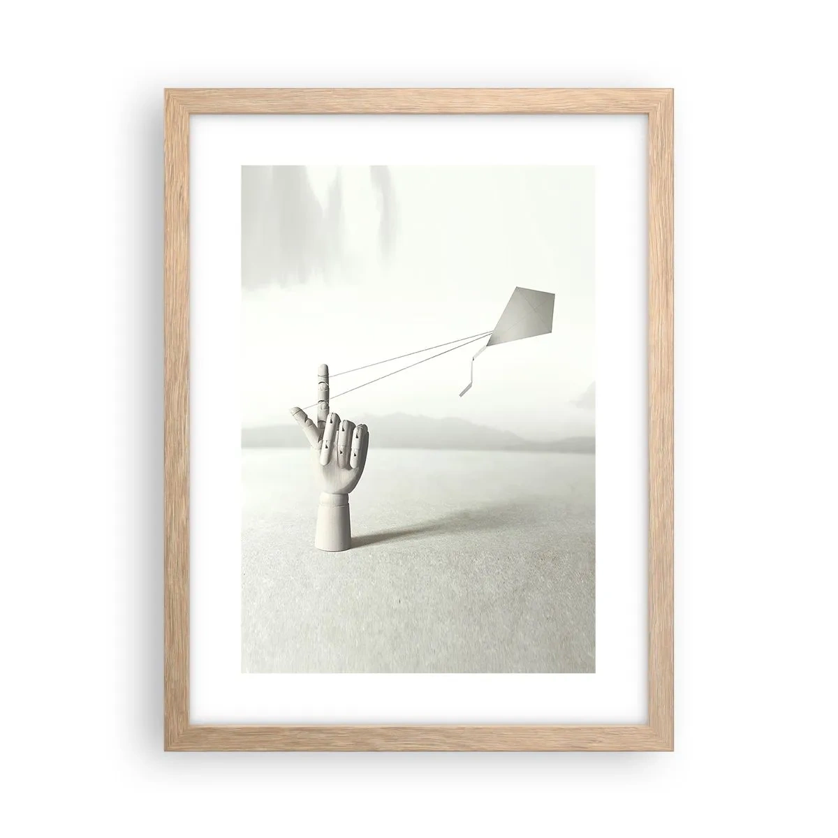 Poster in cornice rovere chiaro - Prova di forza - 30x40 cm