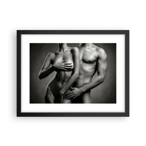 Poster in cornice nera - Adamo ed Eva - 40x30 cm