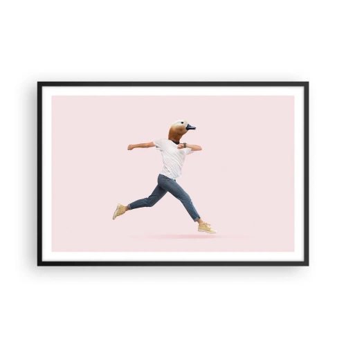 Poster in cornice nera - Un pizzico di assurdo - 91x61 cm