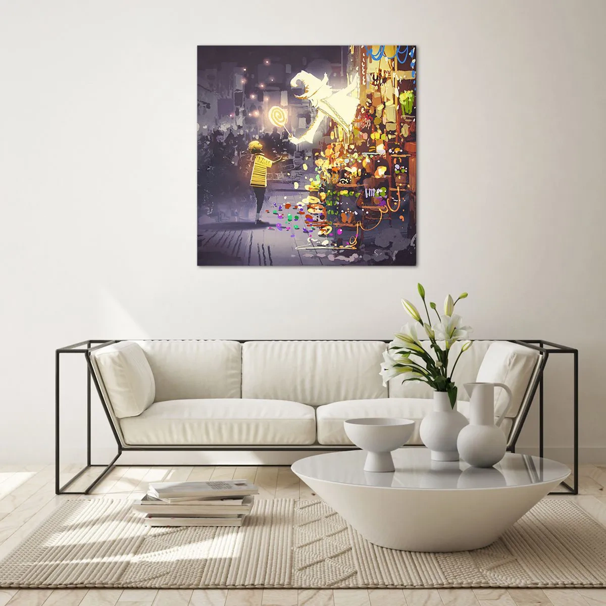 Quadro su vetro - La magia esiste - 50x50 cm