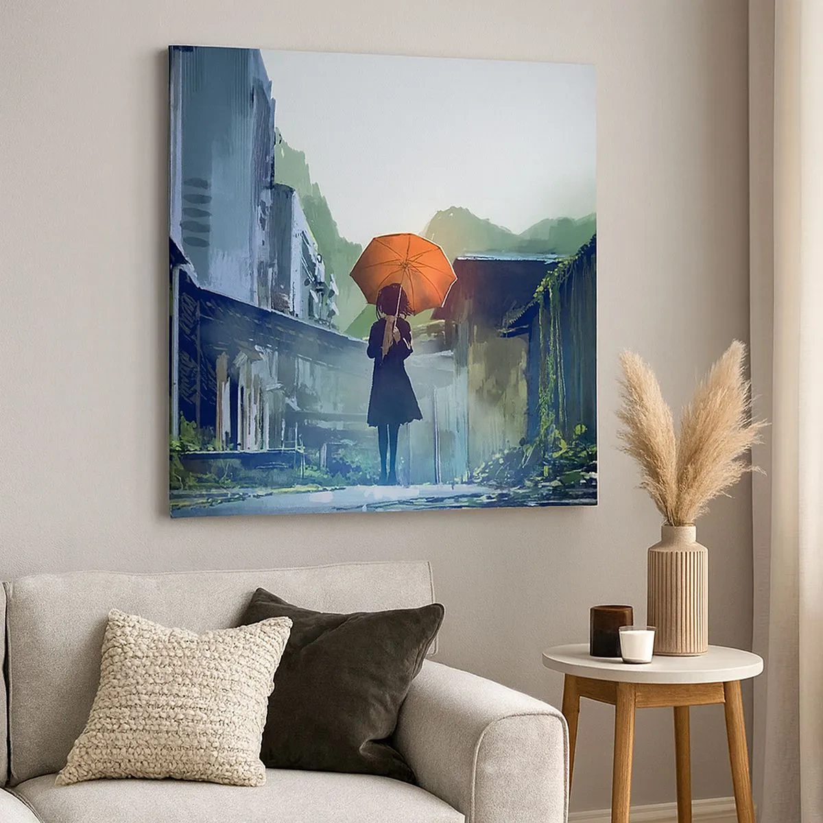 Quadro su tela - Stampe su Tela - Pioggia vivificante - 30x30 cm