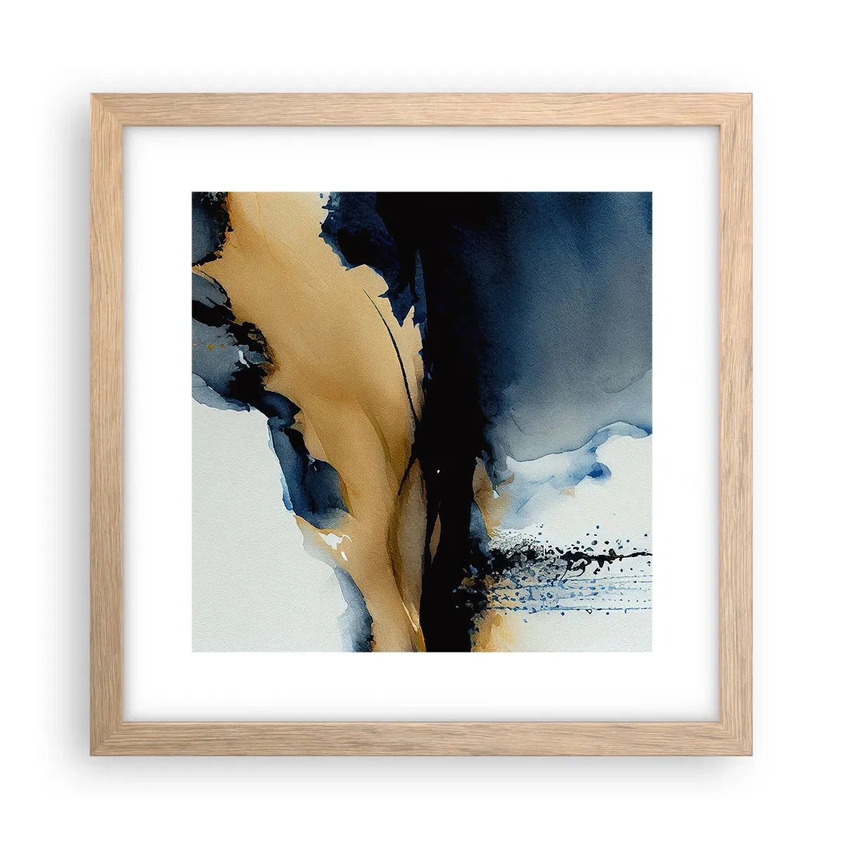 Poster in cornice rovere chiaro - Dietro la cortina - 30x30 cm