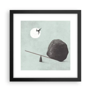 Poster in cornice nera - Sogno adempiuto - 30x30 cm