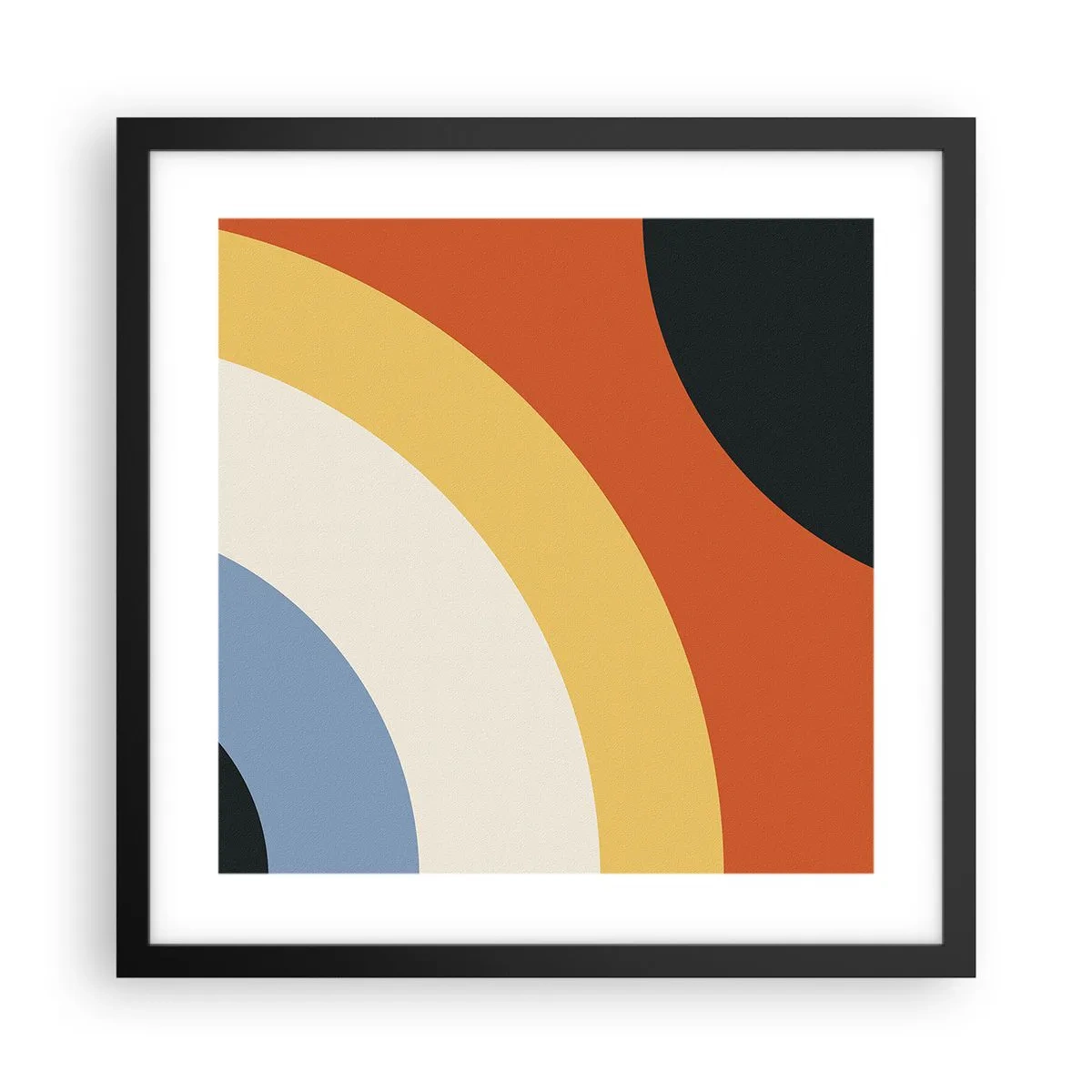 Poster in cornice nera - Verso di se - 40x40 cm