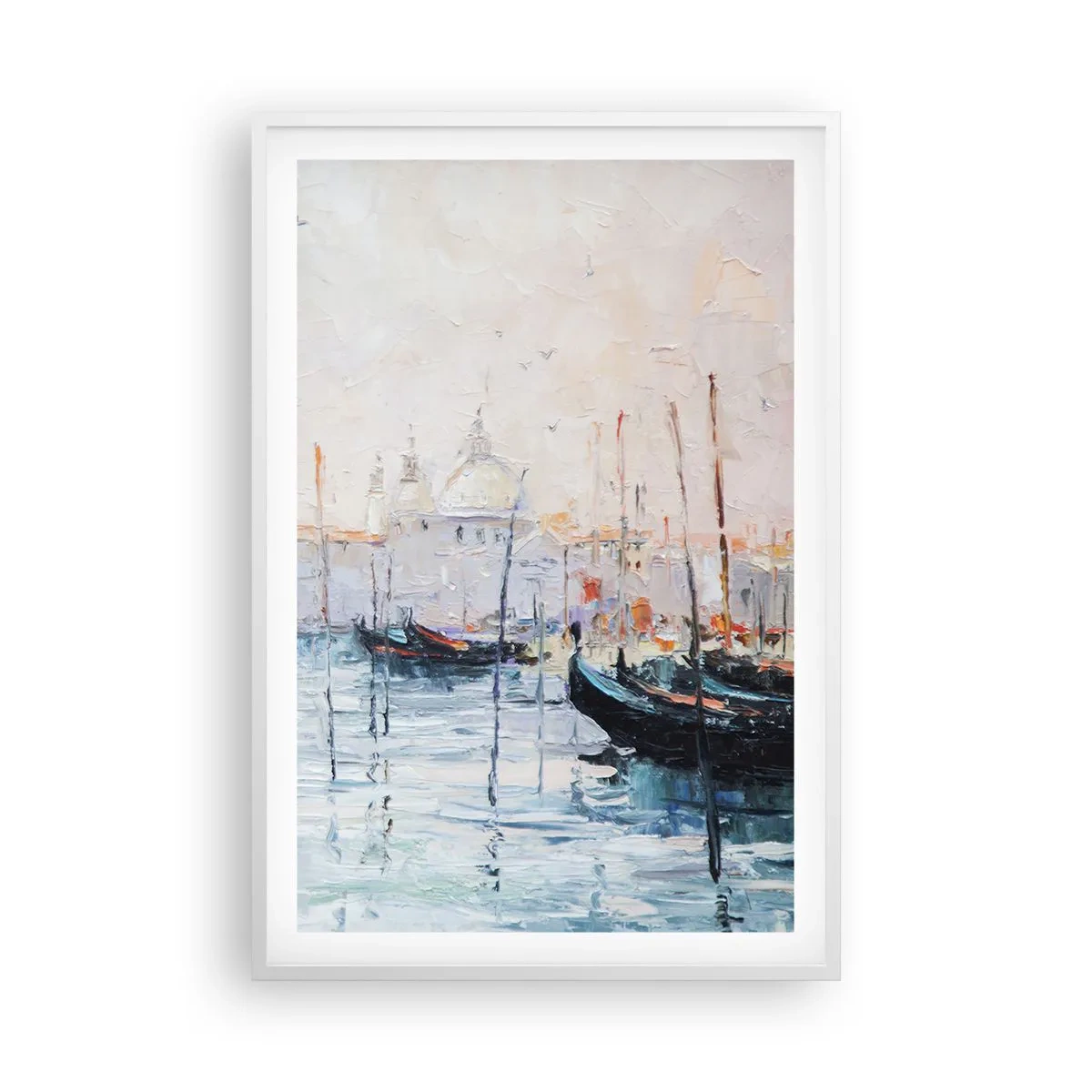 Poster in cornice bianca - Dopo l'acqua, dopo la nebbia - 61x91 cm