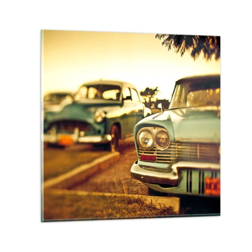 Quadro su vetro - Aspettiamo, vediamo - 70x70 cm