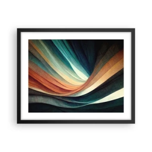 Poster in cornice nera - Intessuto di colore - 50x40 cm