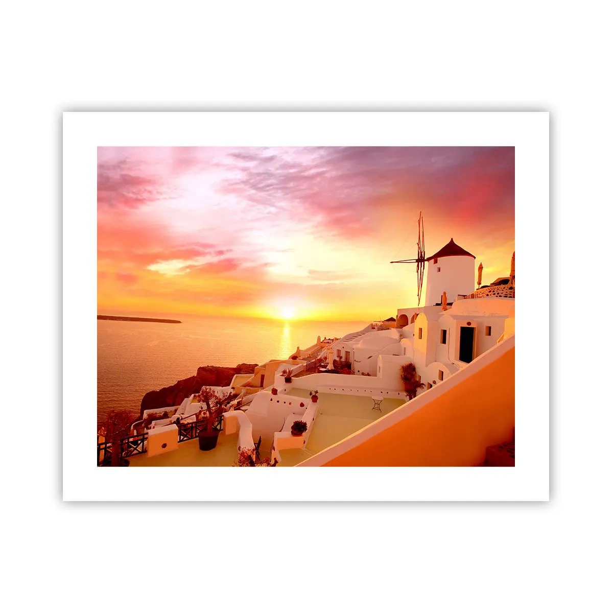 Poster - Sciogliersi nel bianco e nell'oro - 50x40 cm