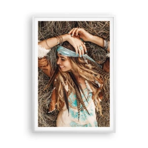 Poster in cornice bianca - Verso gli anni dell'amore - 70x100 cm