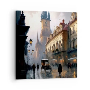 Quadro su tela - Stampe su Tela - Il fascino delle sere di Praga - 70x70 cm